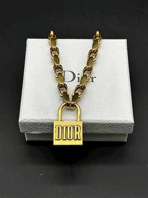 dior lucky locket necklace fake|dior necklace.